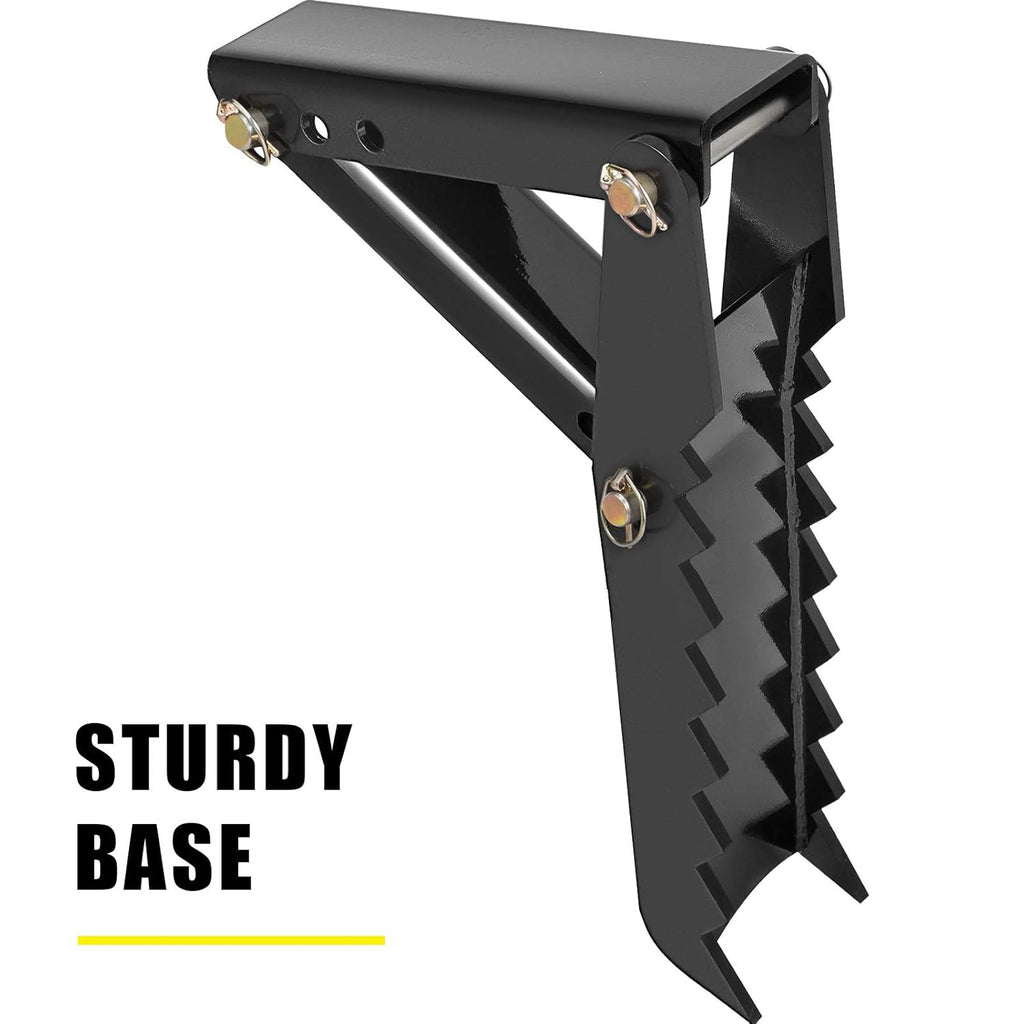 24 Backhoe Thumb, 1/2 Steel Thickness Black Steel Weld On Thumb Attachments with 12mm Bolt-On Design U741878