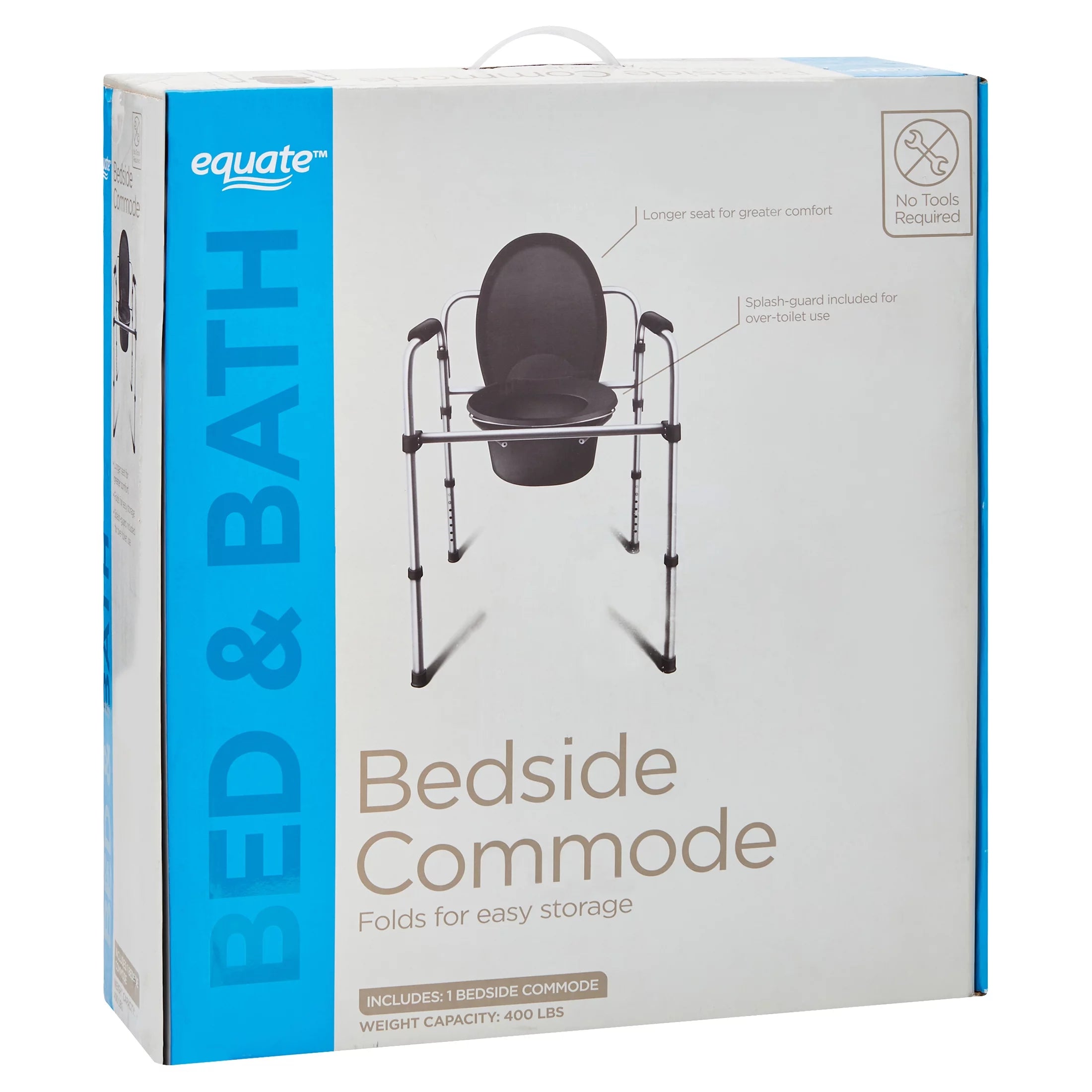 Steel Foldable Bedside Toilet Commode X1079
