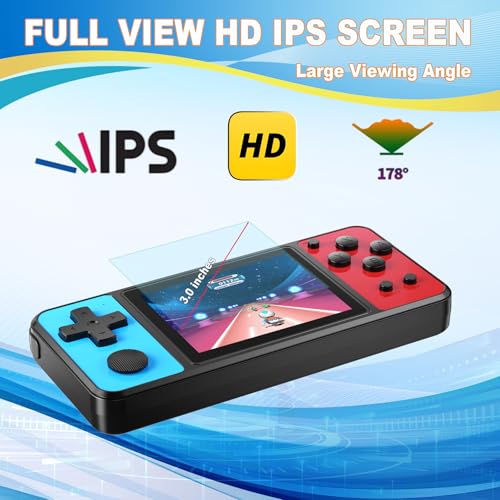 Blue-Red 3.0" IPS Screen Handheld Games Player N790889