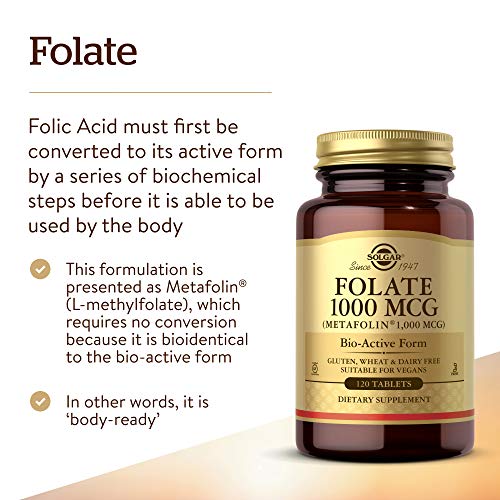 Folate 1000 mcg, 120 Tablets L89945