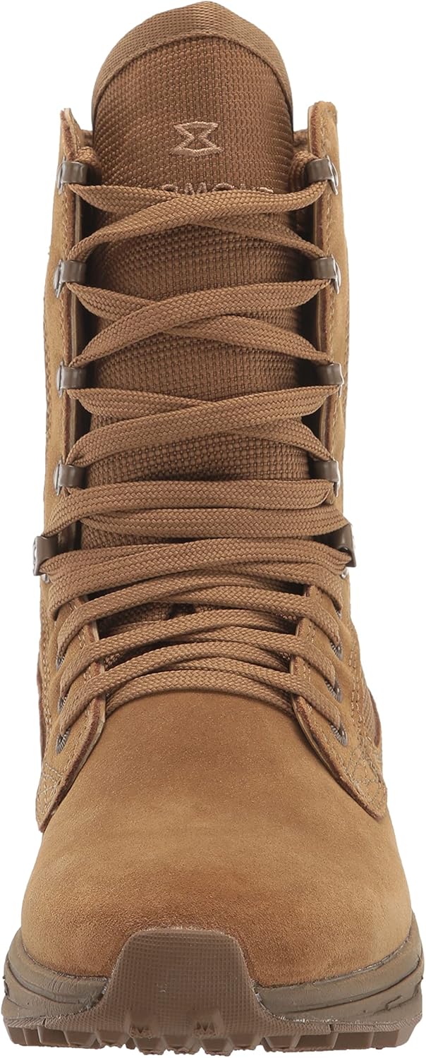 Coyote Suede Leather Combat Boots, Size 14.5 Wide I9459