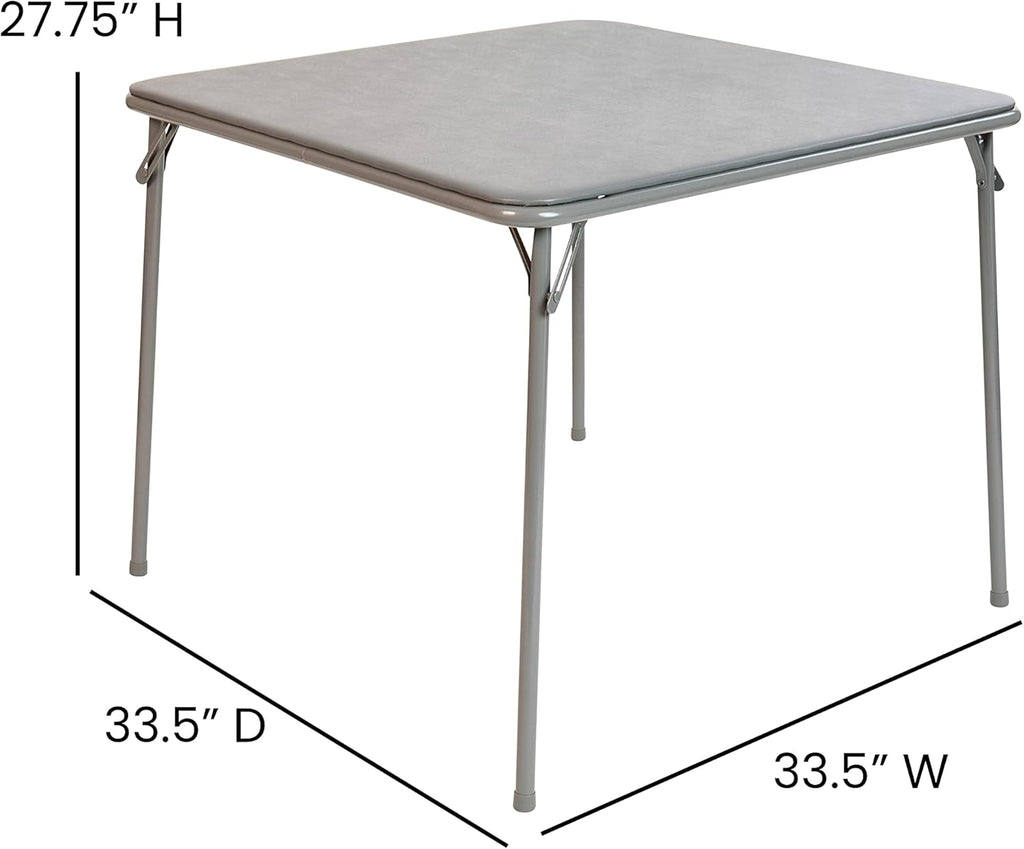 Gray Square Folding Card Table H593716