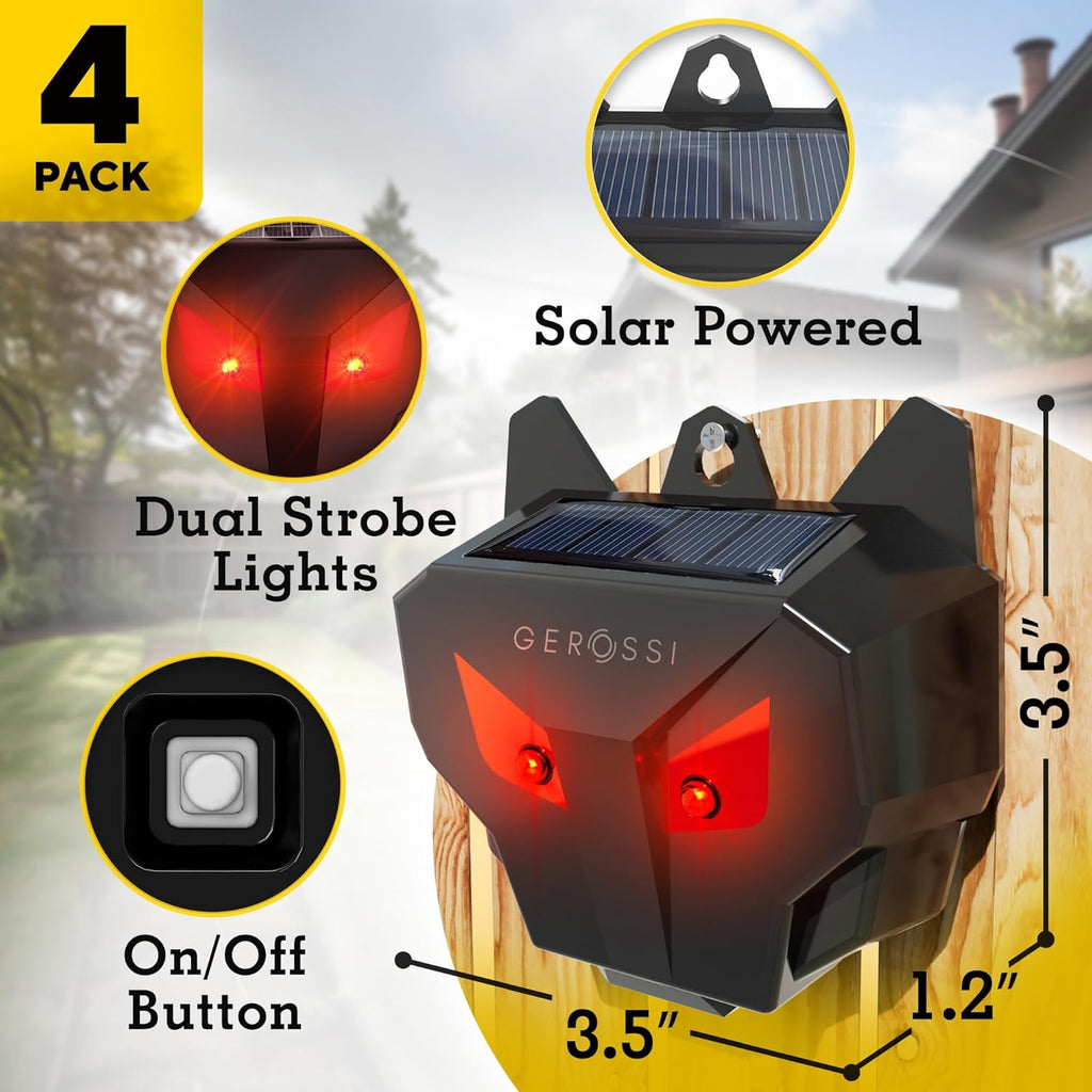 4 Pack Solar Animal Repeller H496