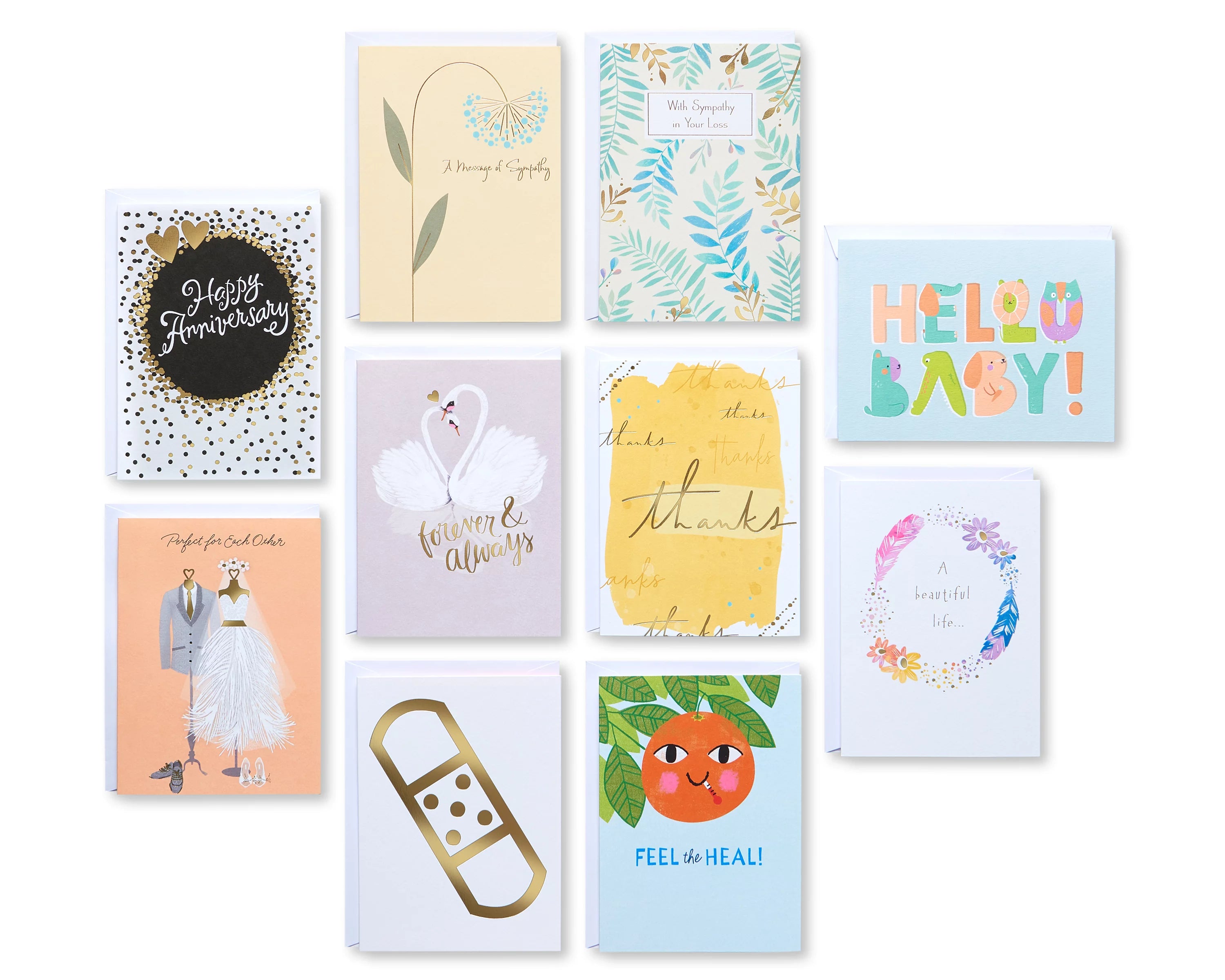 40-Count All-Occasion Cards Assortment J6252