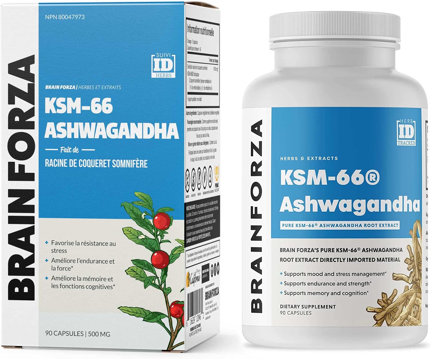 Organic Ashwagandha Root Extract, 1,000mg, 90 Capsules T4822