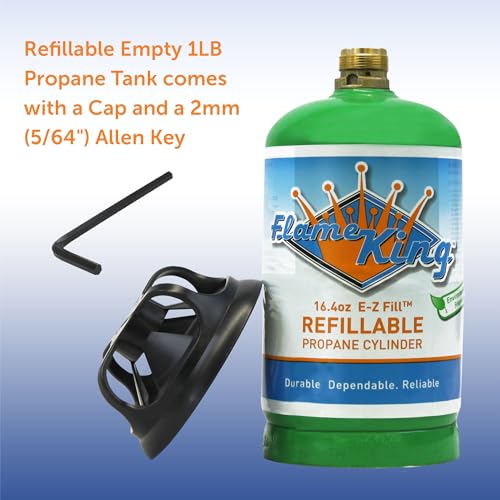 1LB Empty Propane Cylinder Tank, 16.4 oz (2-Pack) M74427
