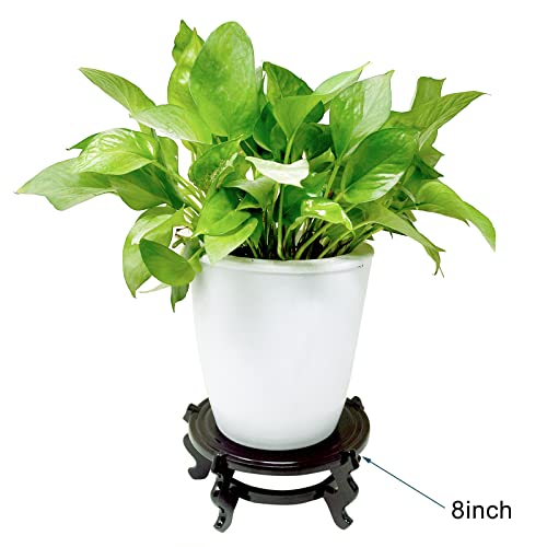 10 Inch Wooden Fishbowl Planter Display Stand N8263