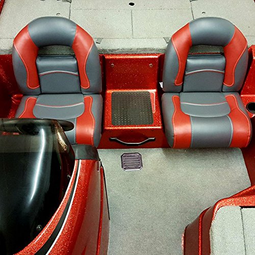 Compact Bass Boat Seats (Charcoal & Blue) X357231