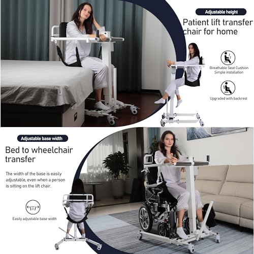 Portable Patient Transfer Chair with Soft Cushion D845947
