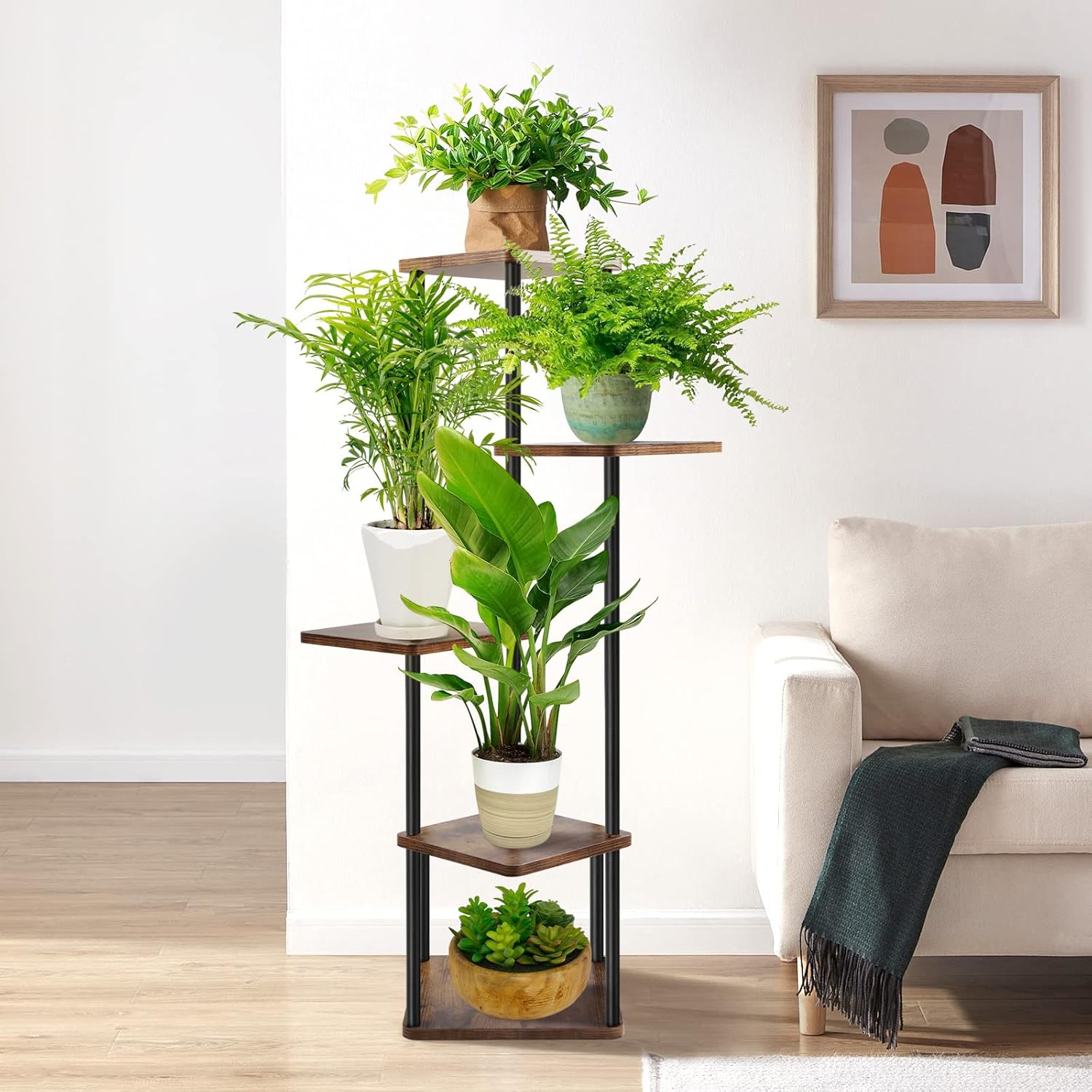 Brown 4 Tier & 5 Tier Plant Stand T1457