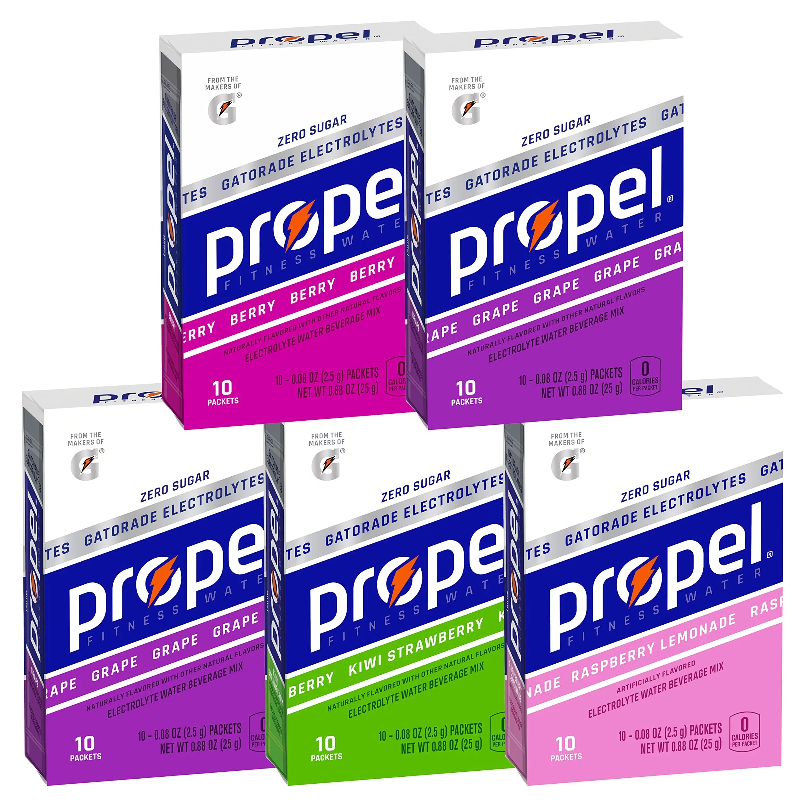 Propel Powder Packets 10 Count (Pack Of 5) U184913