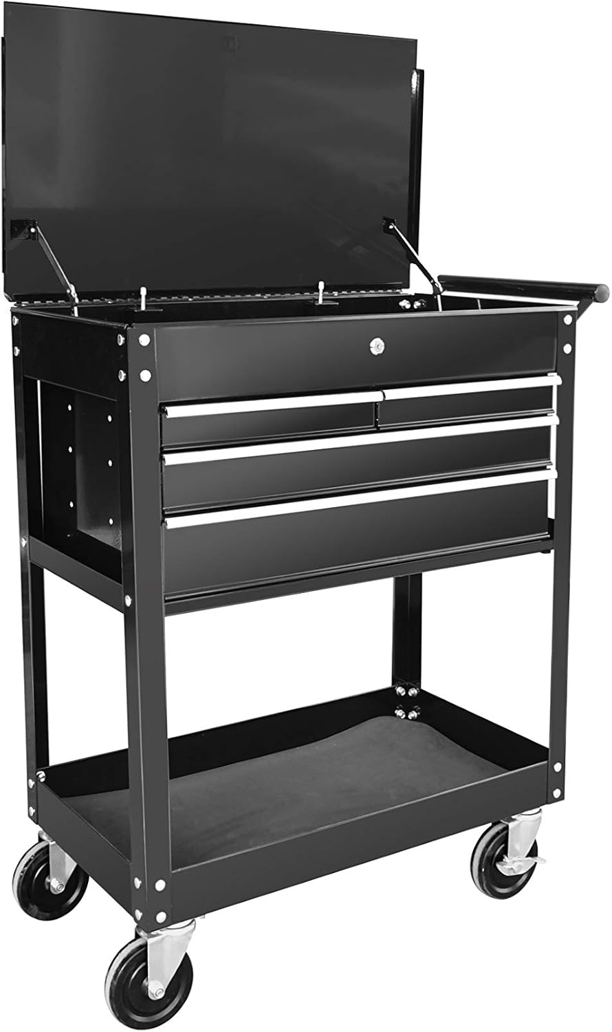 Heavy-Duty Rolling Tool Cart with Drawers, 580LBS Capacity Q694308