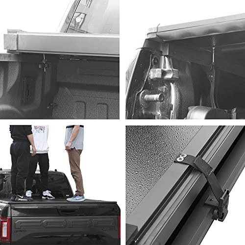 6.2ft Hard Tri-Fold Truck Bed Tonneau Cover H255883