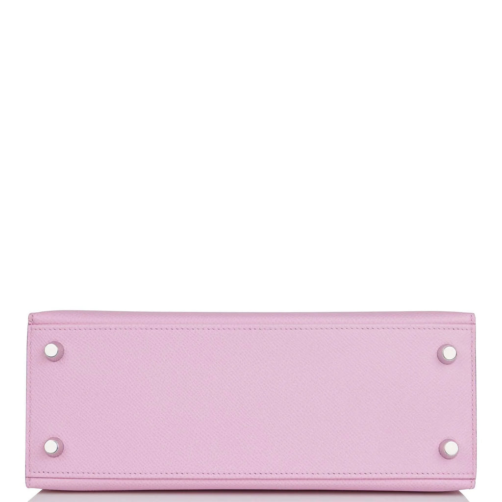 Mauve Sylvestre Epsom Palladium Hardware Kelly Sellier 25 K275