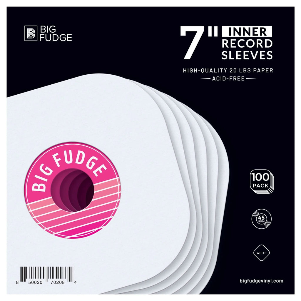 100-Pack 7" Vinyl Record Inner Sleeves T3039