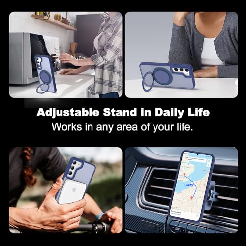 Purple Magnetic Kickstand Phone Case for Samsung Galaxy S22/S23 Ultra T9862