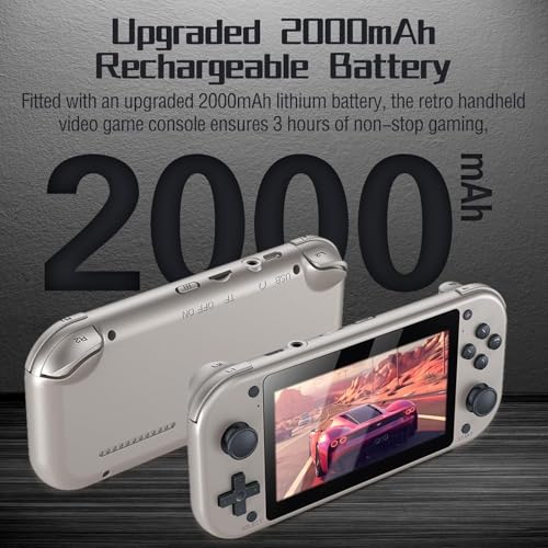 Retro Handheld Video Game Console with 4.3" IPS Screen, 64GB V173
