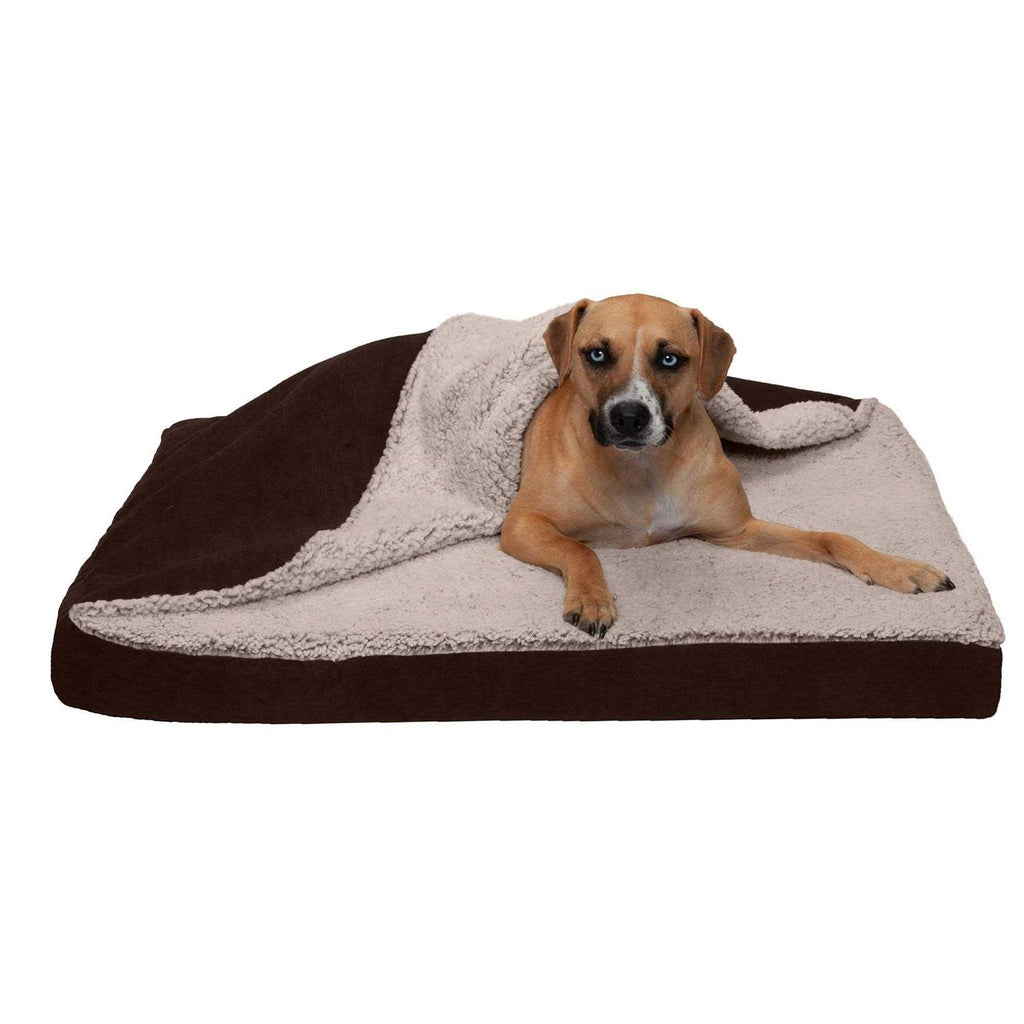 Berber & Suede Blanket Top Dog Bed P956188