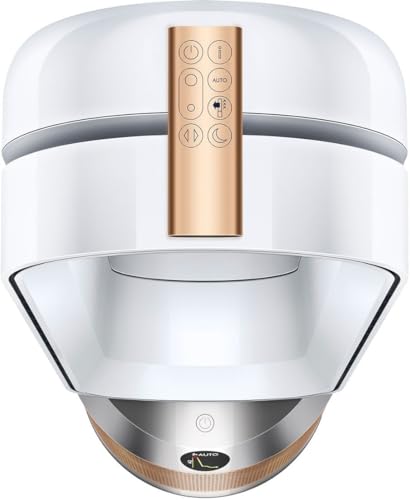 White/Gold Large Air Purifier and Fan U1893