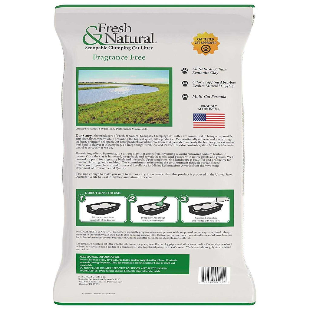Fresh & Natural Fragrance Scoopable Clay Cat Litter D287693