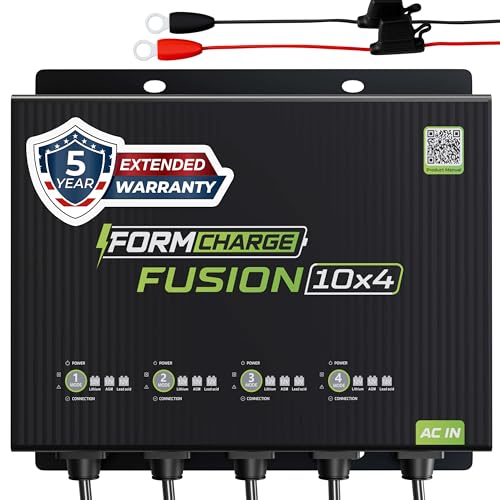 40A 12V Smart Onboard Marine Battery Charger for Lithium, AGM, and Deep Cycle Batteries M7066