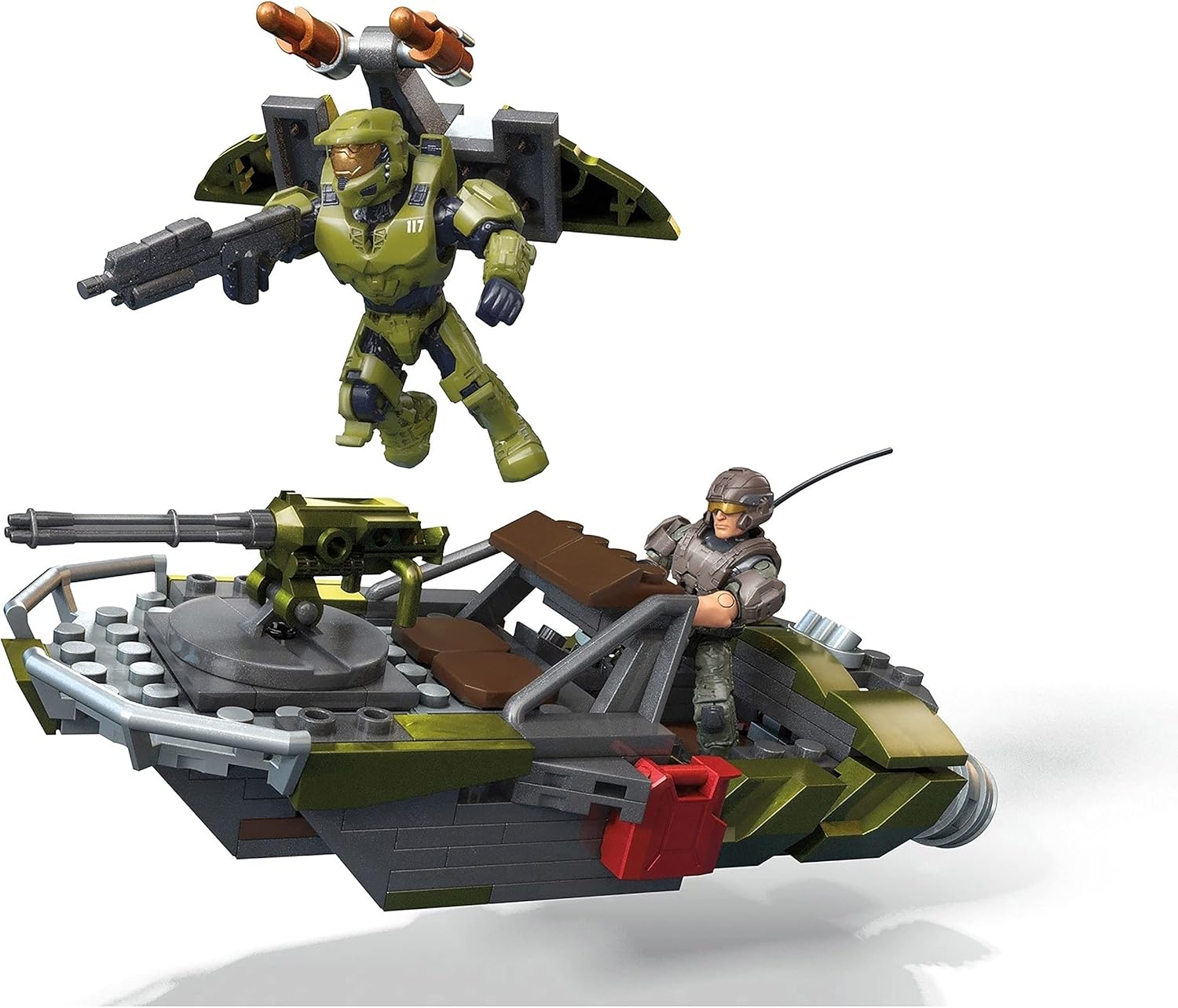 Mega Construx Halo Warthog Rally Vehicle Construction Set with Master Chief Figure E79509