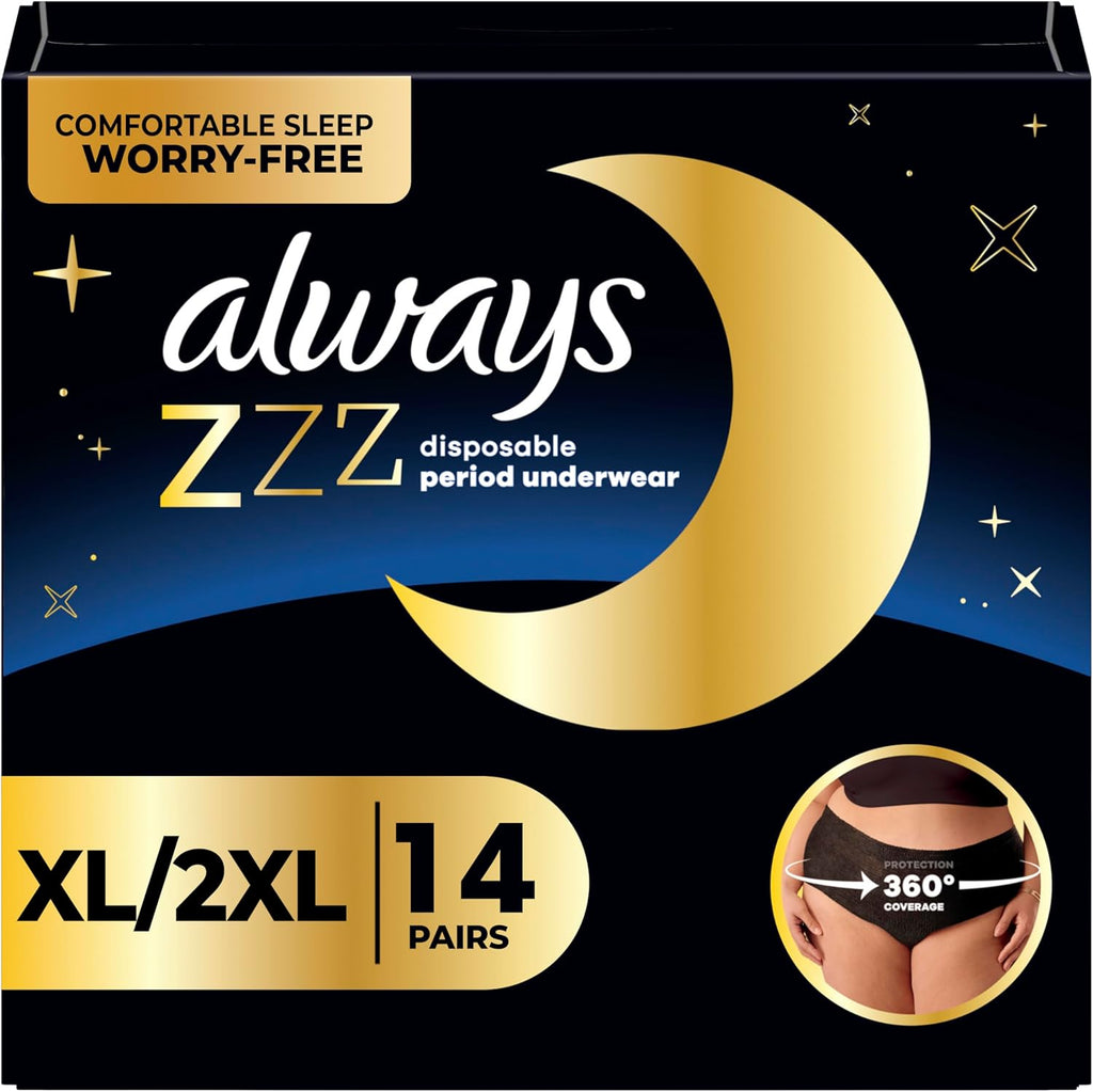 14 Count Disposable Period Underwear, Size XL B38023