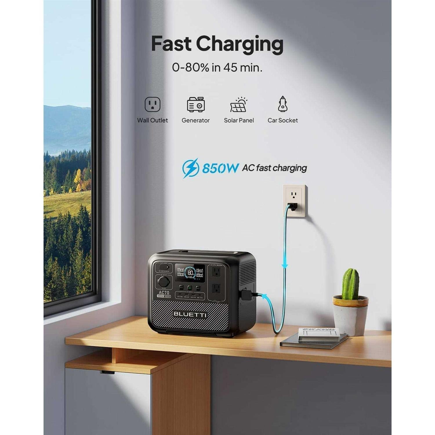 768Wh LiFePO4 Portable Power Station F10026