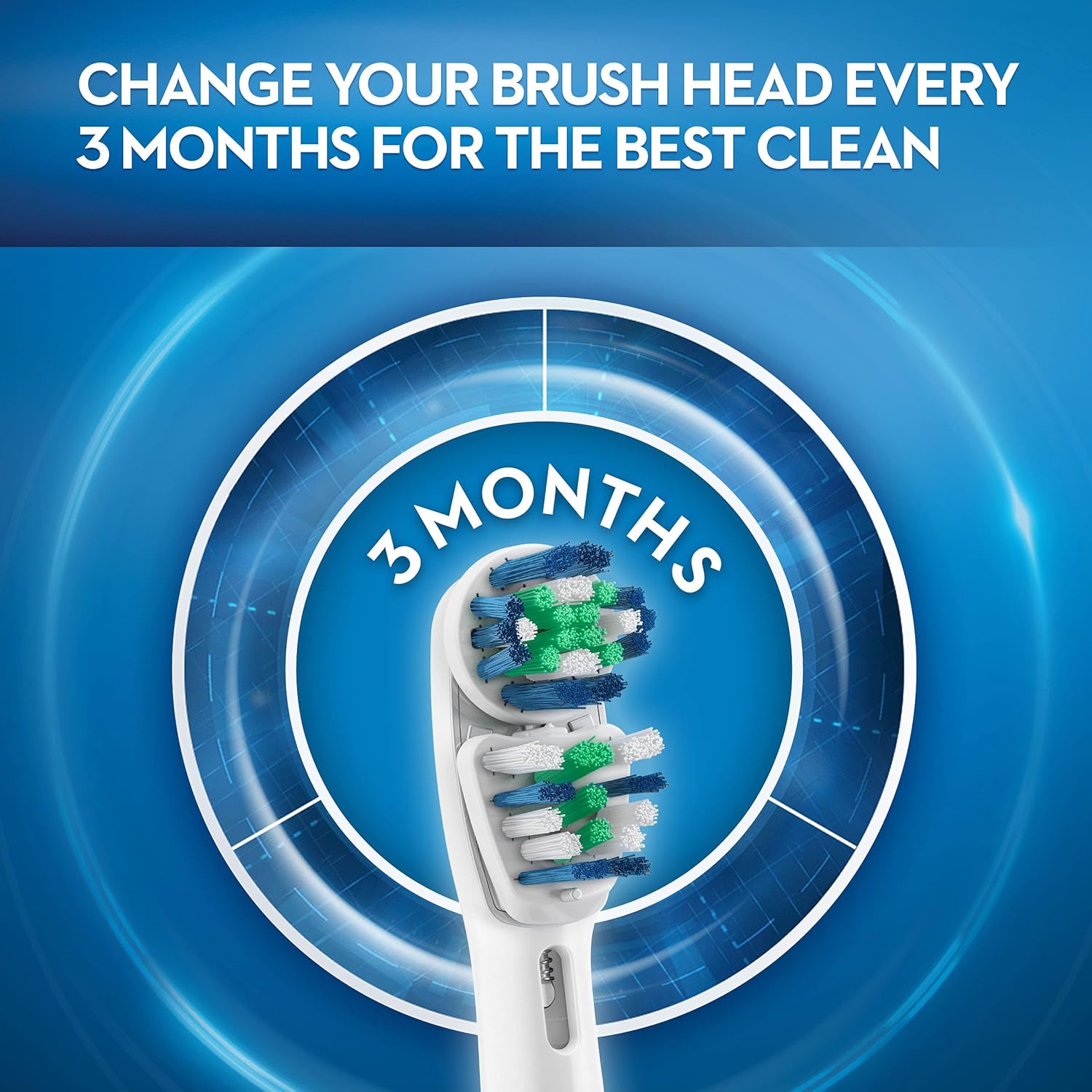3 Count Electric Toothbrush Head Z6296