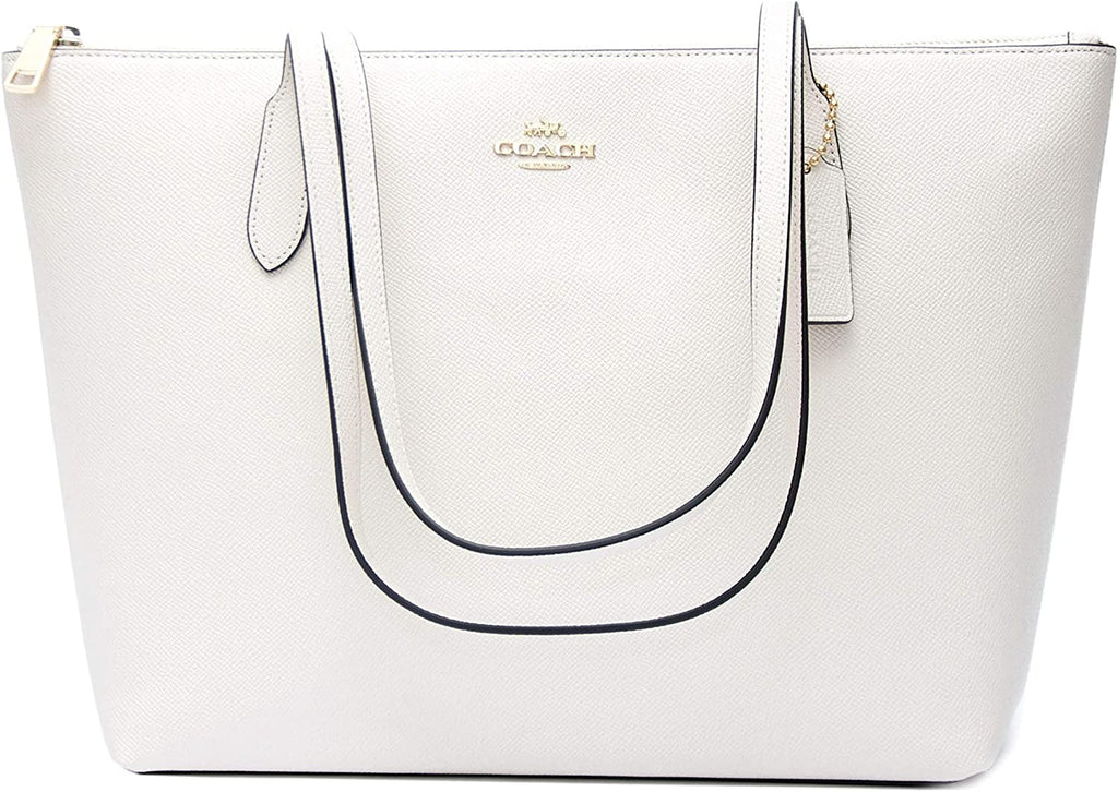 Leather Zip Top Tote E59153