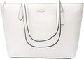 Leather Zip Top Tote E59153