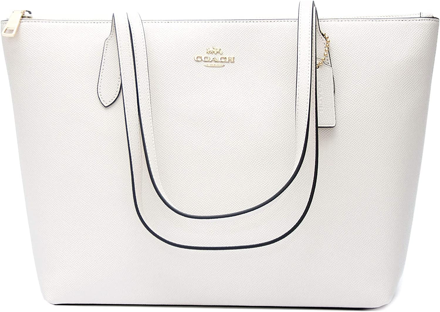Leather Zip Top Tote E59153