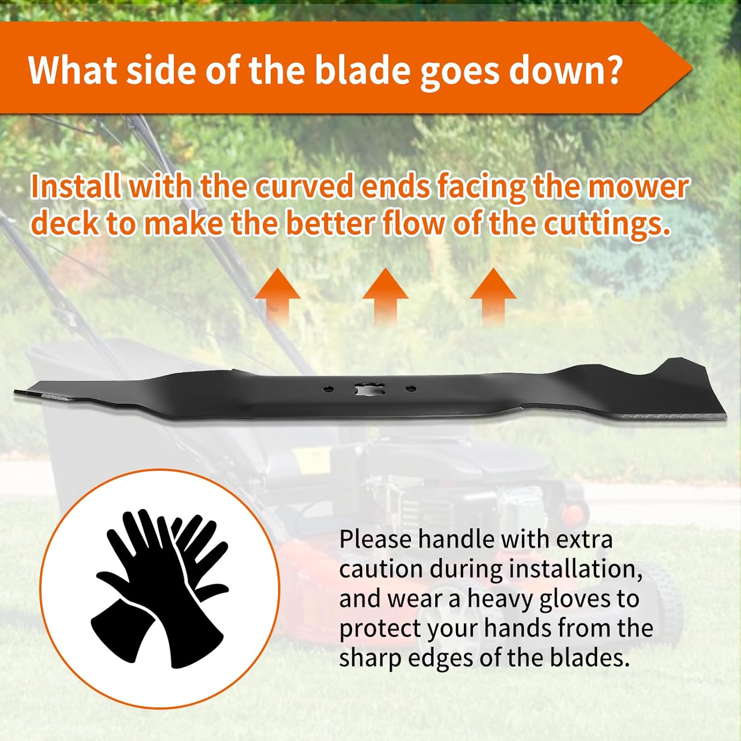 Mower Blade for 21" Deck, 1 Pack R495205