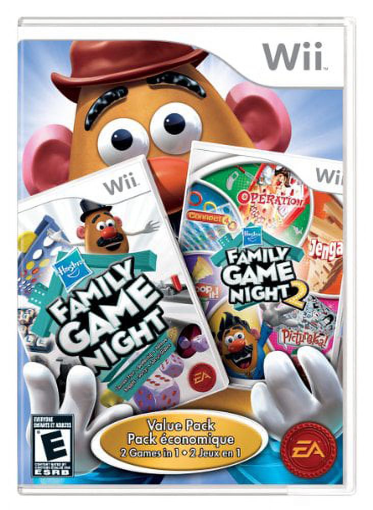 Family Game Night 1 and 2 Bundle - Nintendo Wii E668