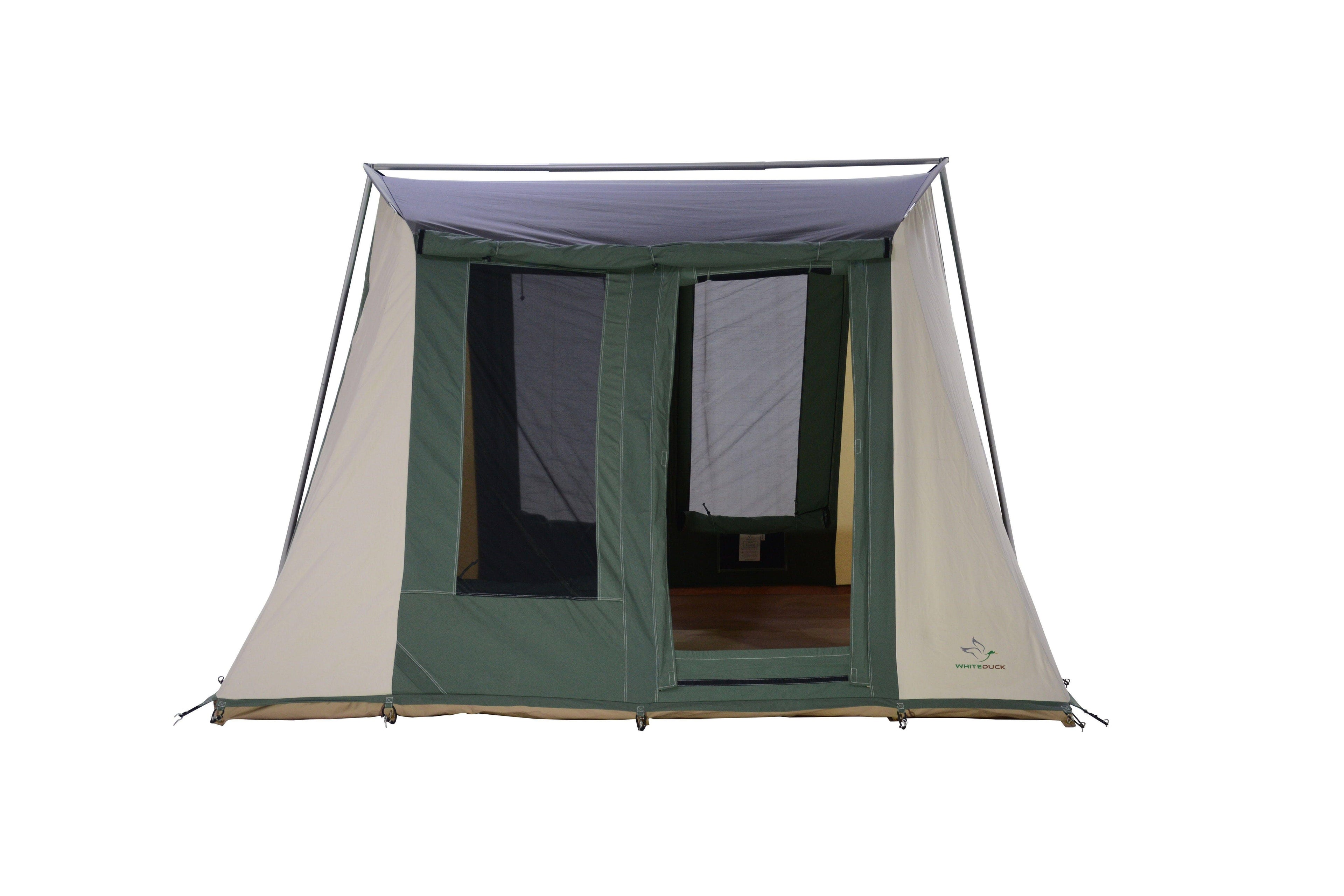 Brown Cotton Canvas 10x10 Cabin Tent E403199