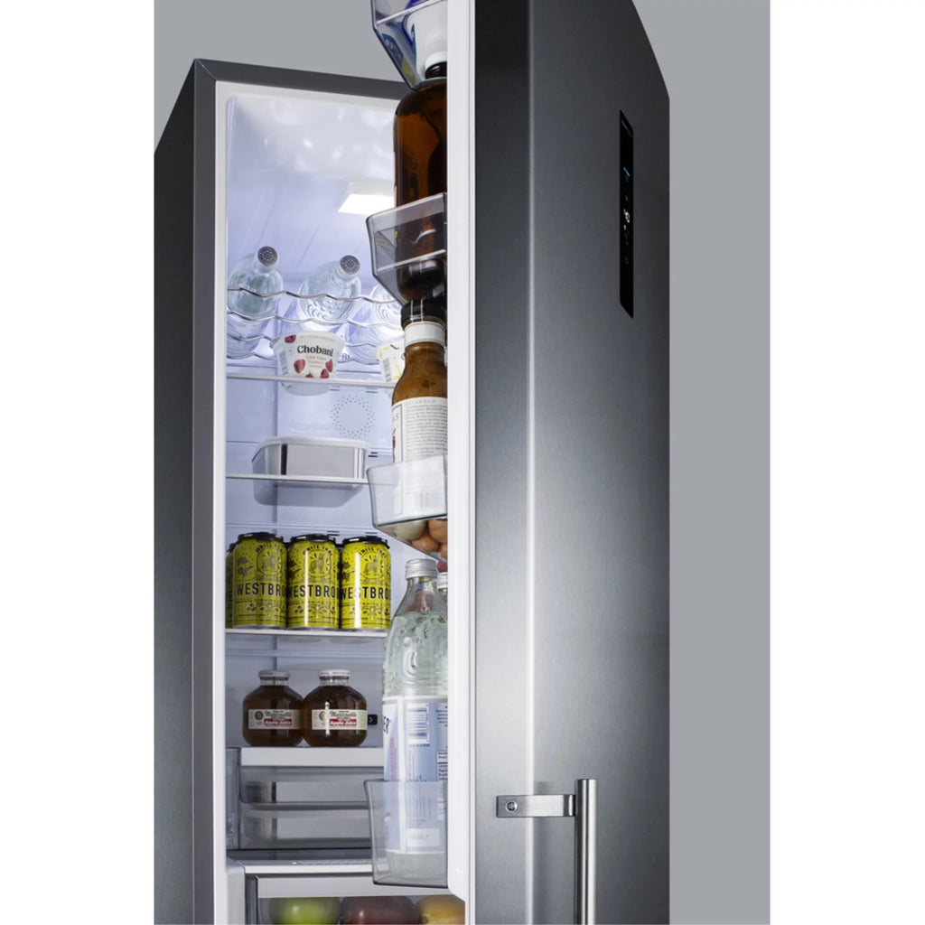 Stainless Steel Counter Depth Bottom Freezer Refrigerator with Icemaker Y9911