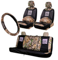 4pc Camo Auto Accessories - 2 Low Back and 1 Bench Seat Covers and 2-Grip Cam L9853