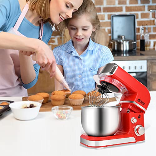 3.2Qt 6 Speeds Blue Electric Food Mixer Q427218