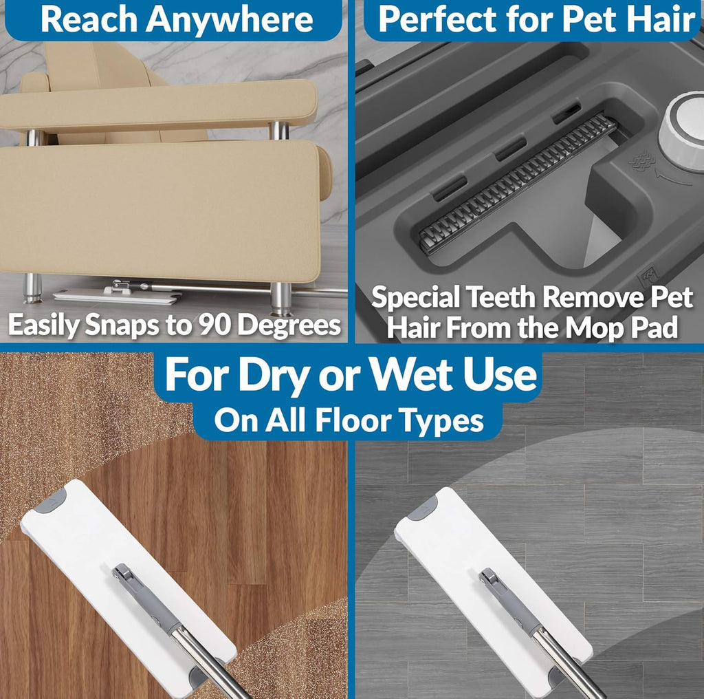 3 Reusable Microfiber Mop and Bucket Set K2254