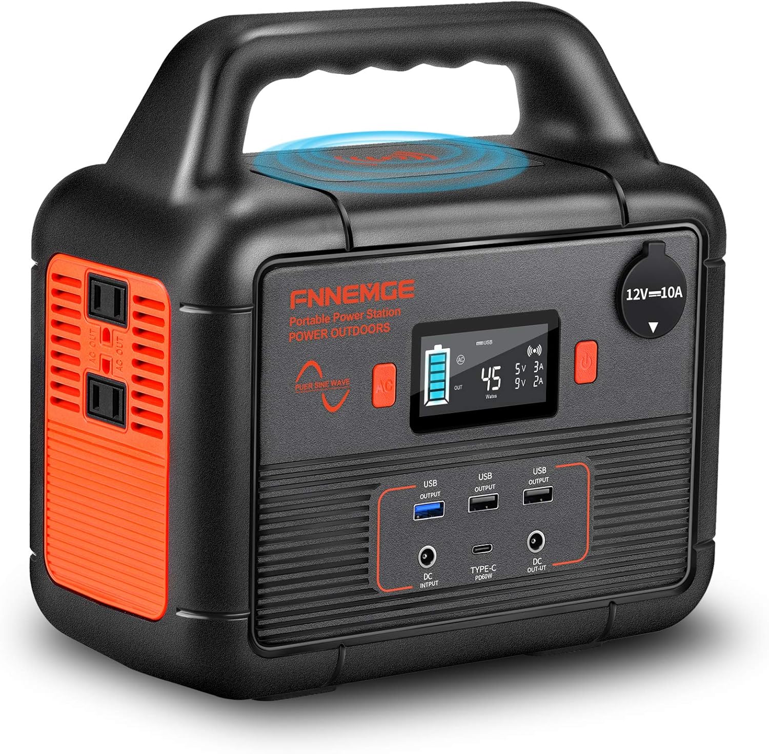 300W Portable Power Station, 266Wh Solar Generator, 72000mAh 60W PD Power Bank with Dual 110V AC Outlets L58452