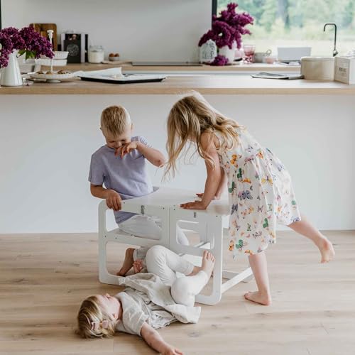 Black Foldable Montessori Tower and Step Helper L80148