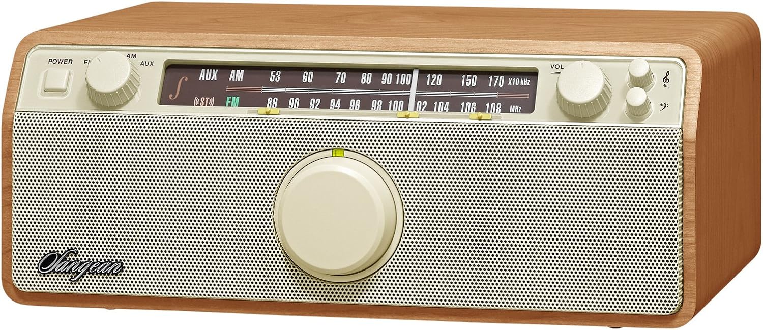 Dark Walnut AM/FM/Bluetooth Stereo Radio D435