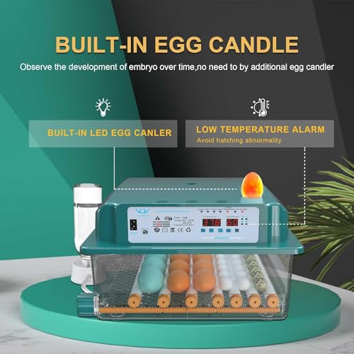 16 Egg Incubator with Automatic Egg Turning and Humidity Control U2001