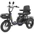 1200W Electric Tricycle, 3 Wheel, 450lbs Load, 4'' Wide Fat Tire Q12502