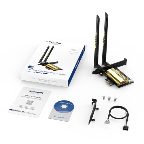 PCIe WiFi 6E Tri-Band AX5400 Wireless Network Card with Bluetooth 5.3 P100