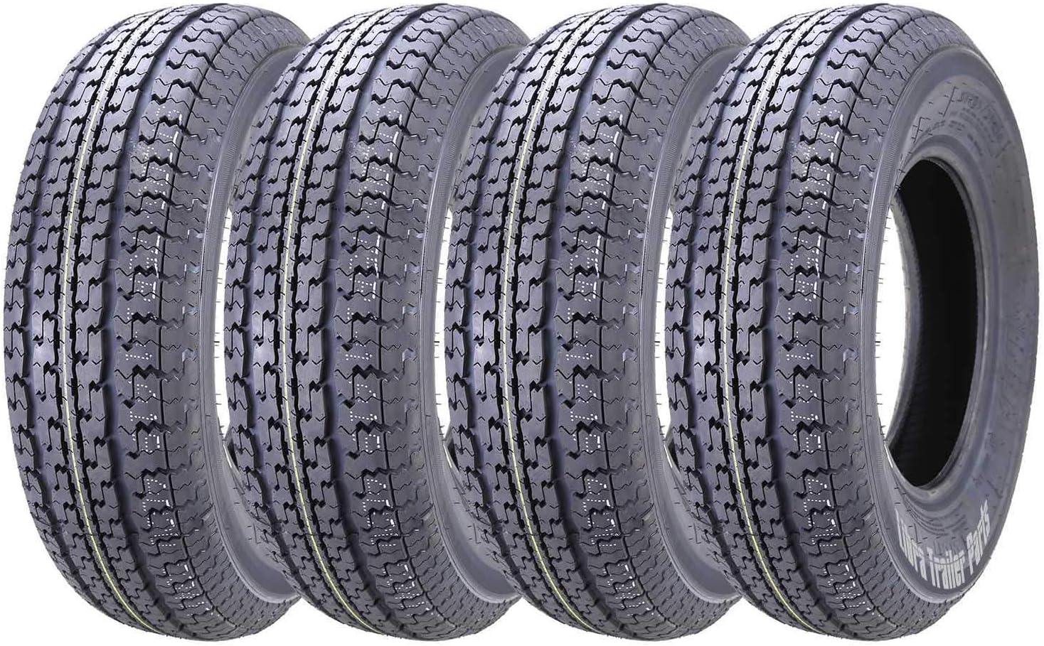 4 New Premium Trailer Tires ST 205 75R15 8-Ply Load Range D Steel Belted Radial H88278