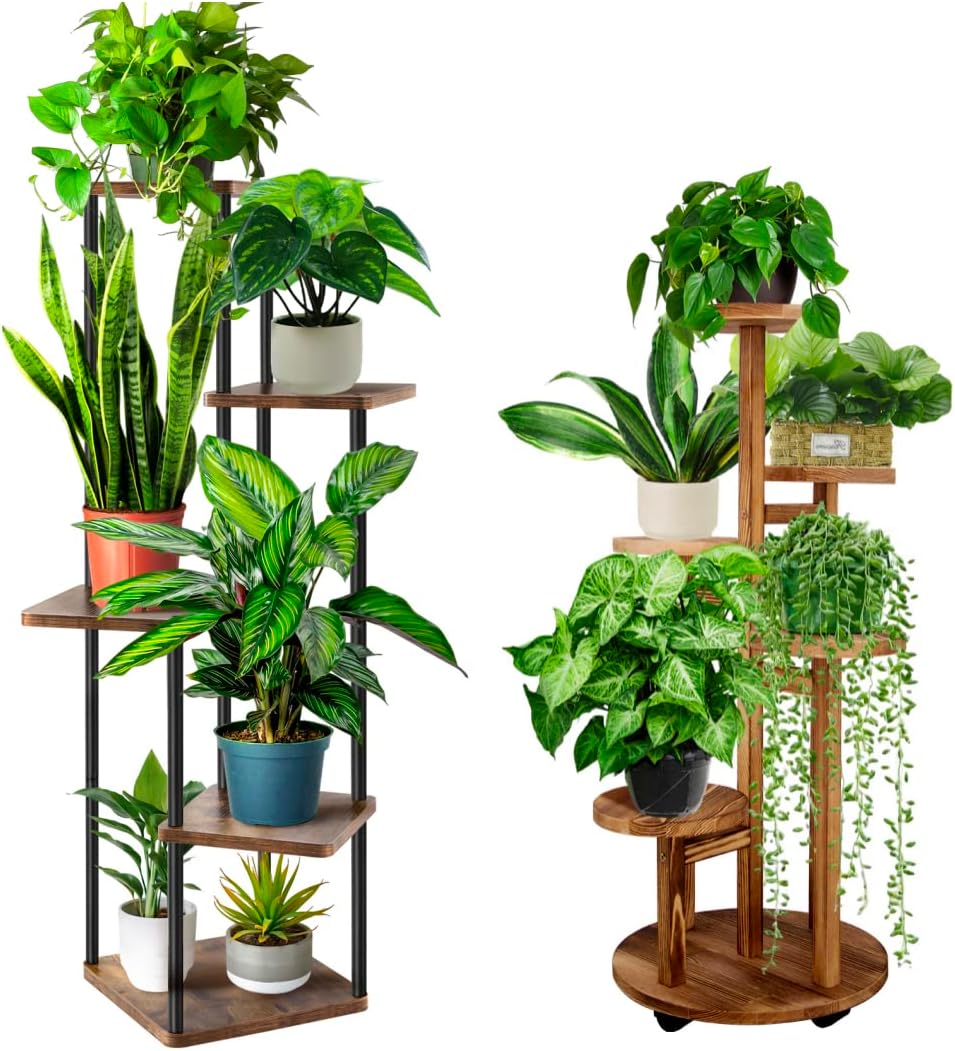 Brown 4 Tier & 5 Tier Plant Stand T1457