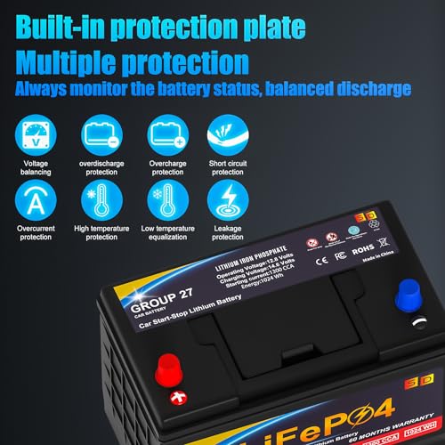 12.8V 576WH Group 47 LiFePO4 Automotive Battery M41026