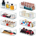 8 PACK Clear Plastic Stackable Storage Bins U8775
