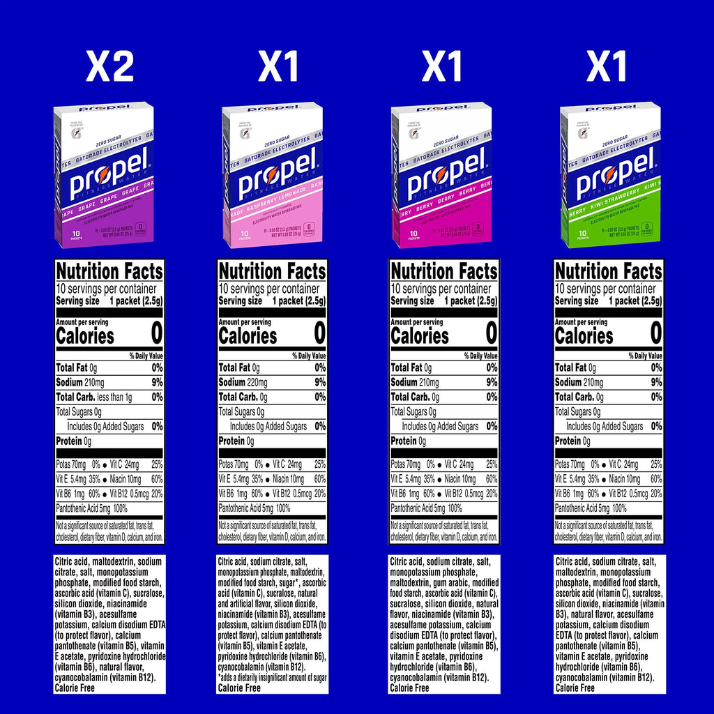 Propel Powder Packets 10 Count (Pack Of 5) U184913